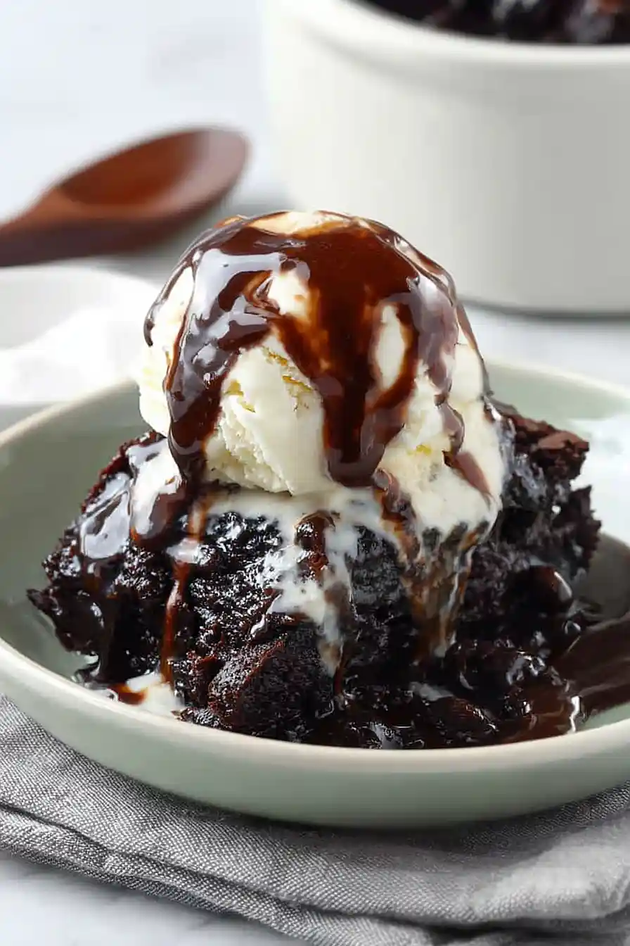 crockpot hot fudge brownies