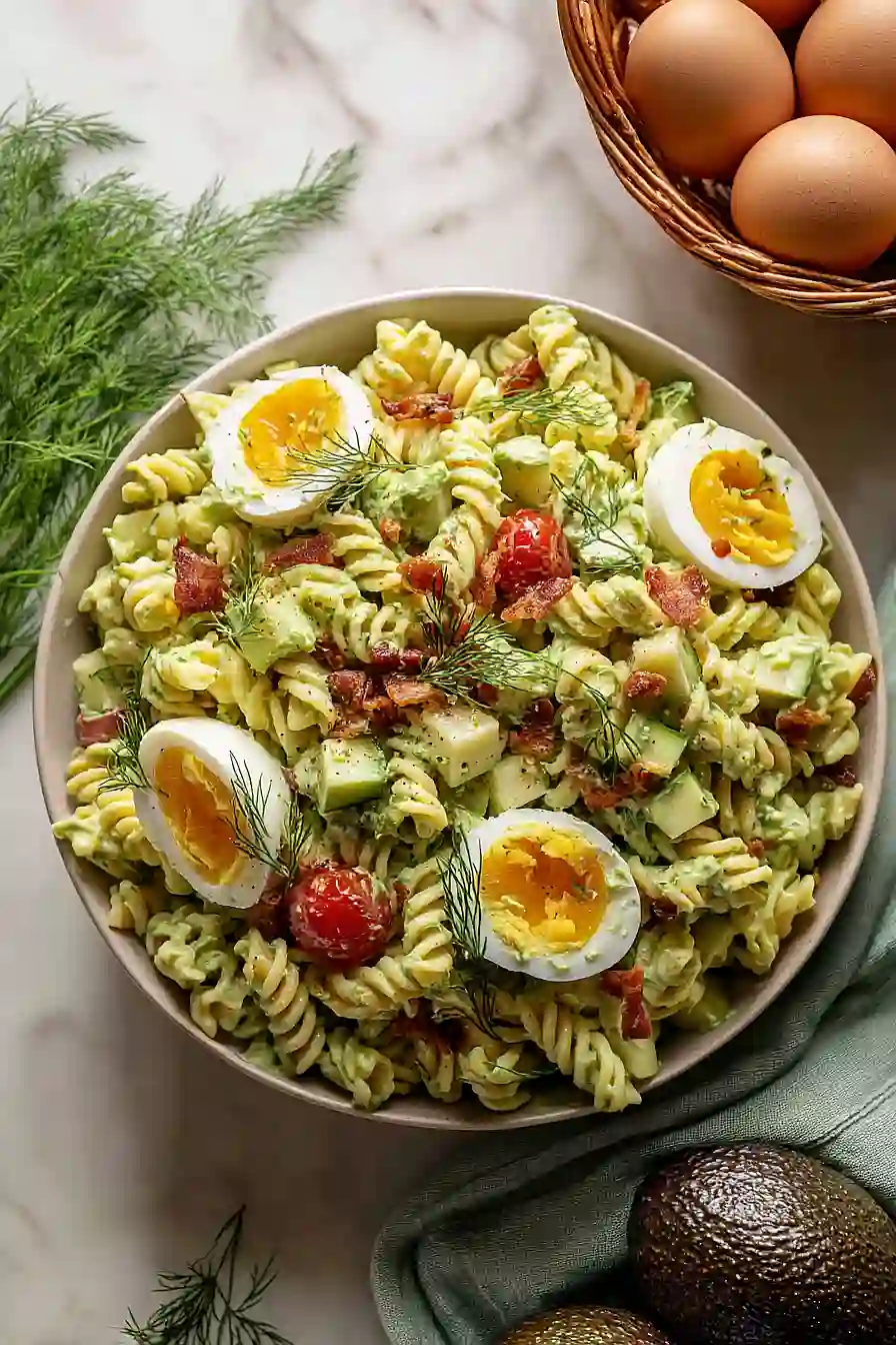 creamy avocado pasta salad