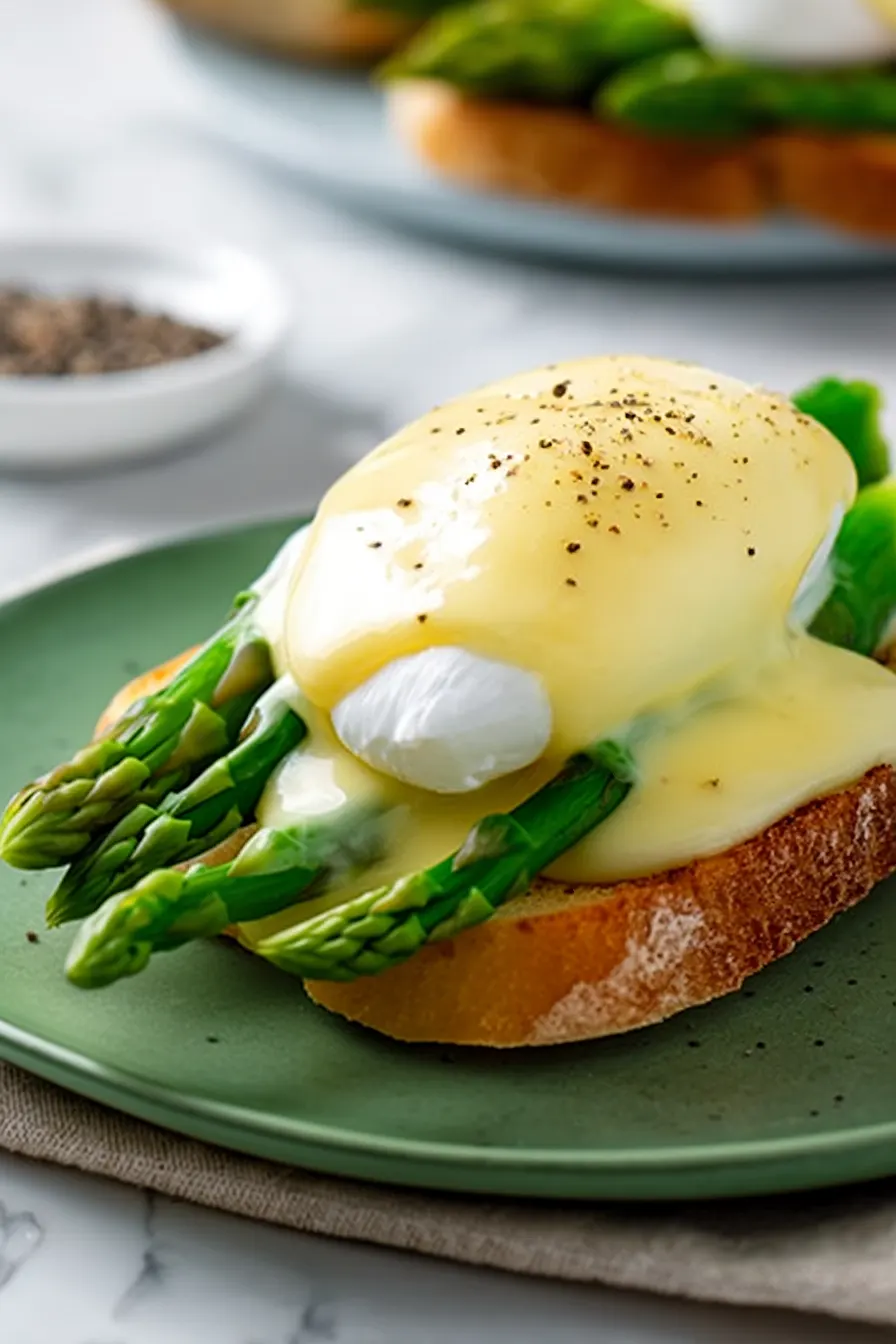 eggs benedict with asparagus