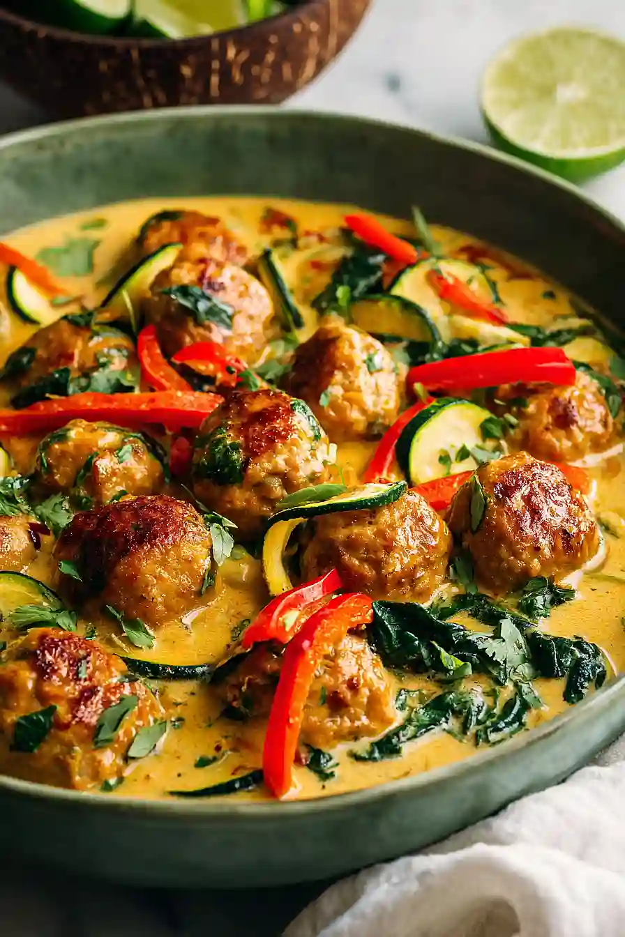 thai chicken meatballs