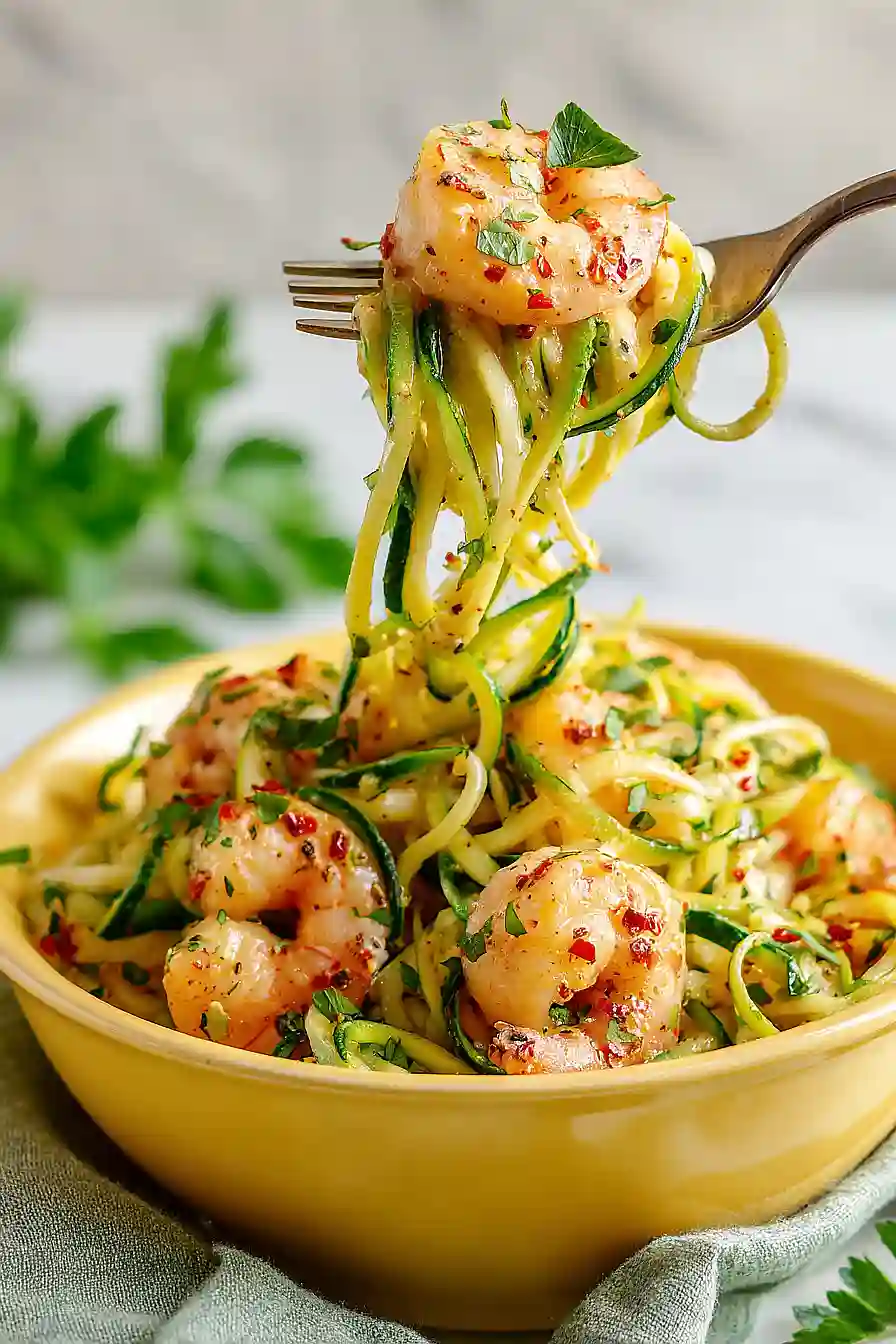 bang bang shrimp zoodles