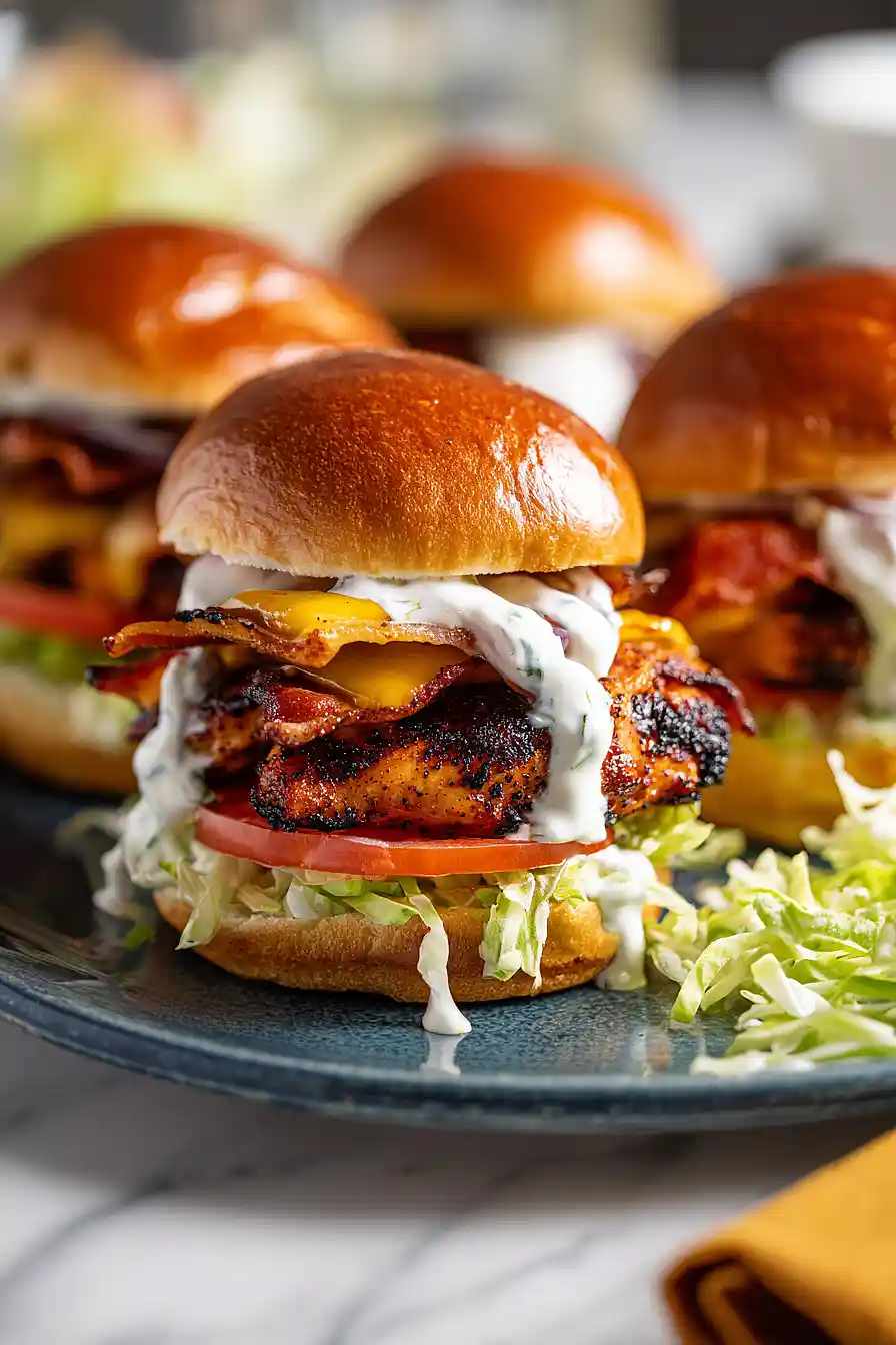 blackened chicken bacon ranch sandwich