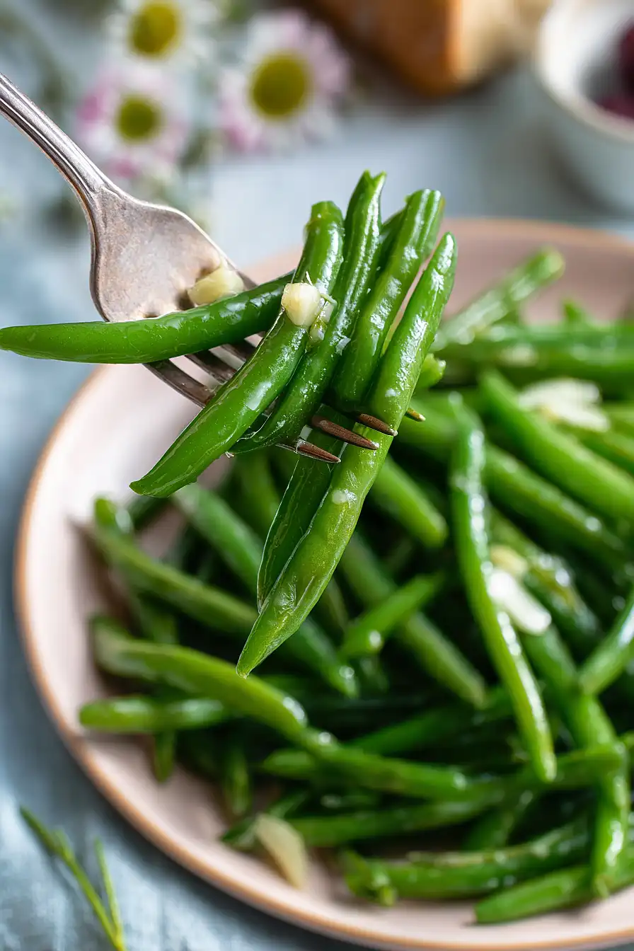 green bean salad with red wine vinegar