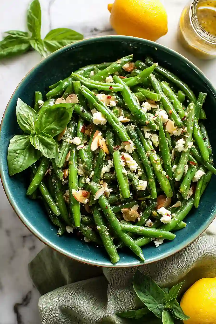 green bean salad with feta