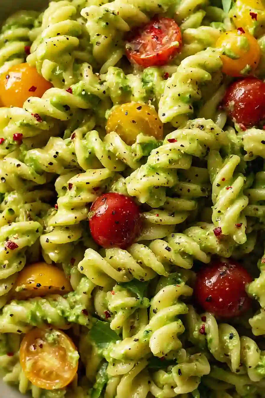 creamy vegan avocado pasta
