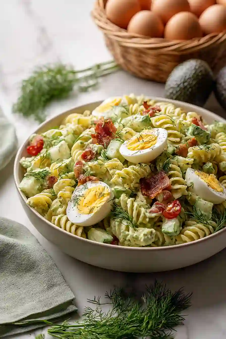 creamy avocado pasta salad