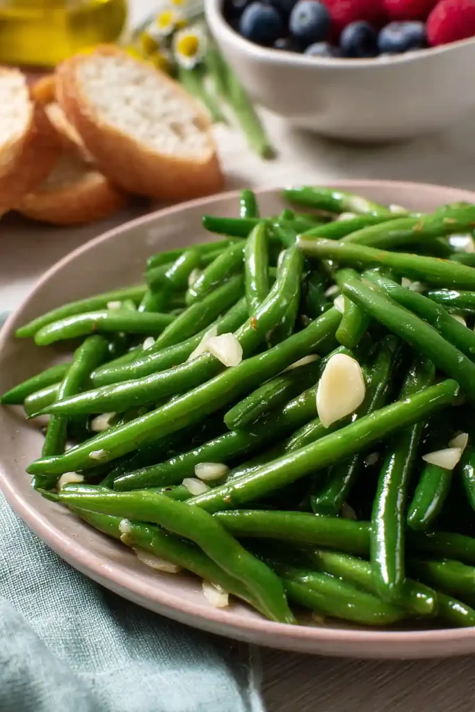 green bean salad with red wine vinegar