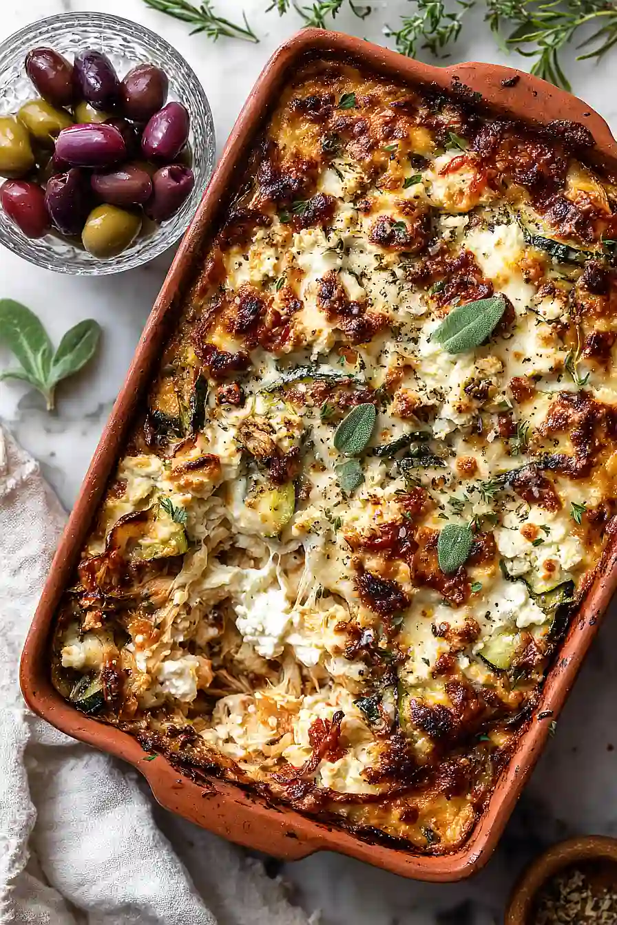 greek chicken casserole