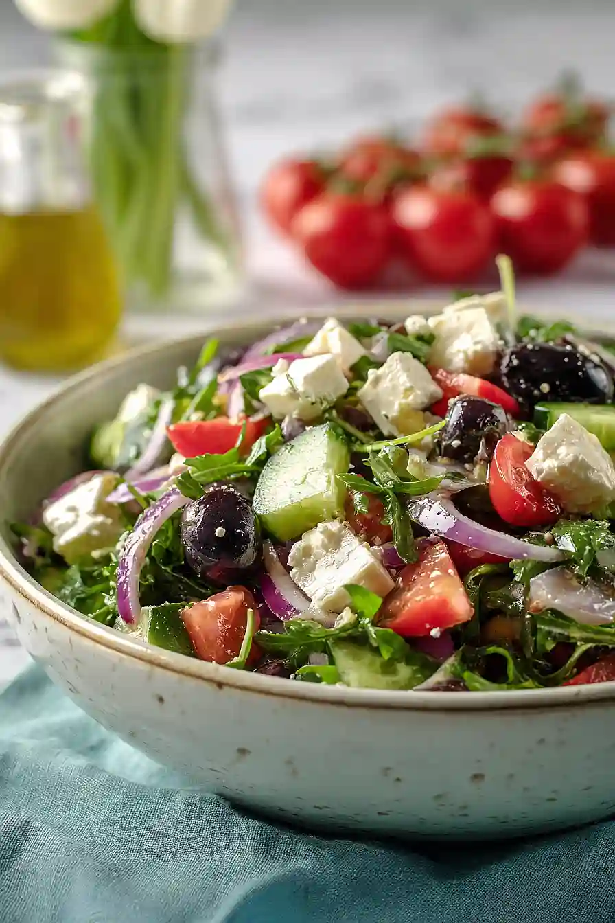 arugula greek salad