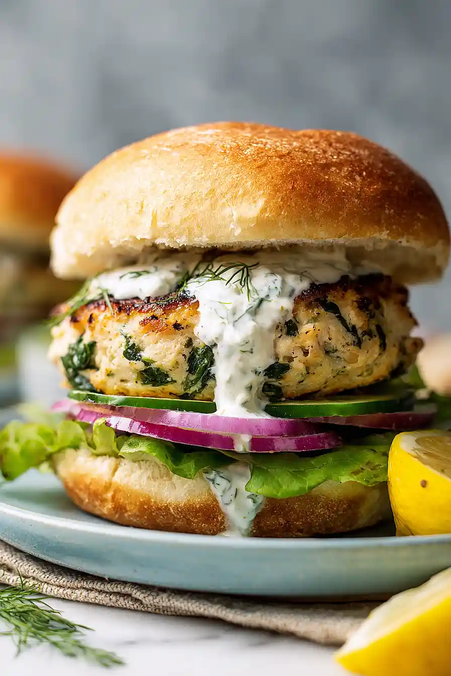 greek chicken burgers