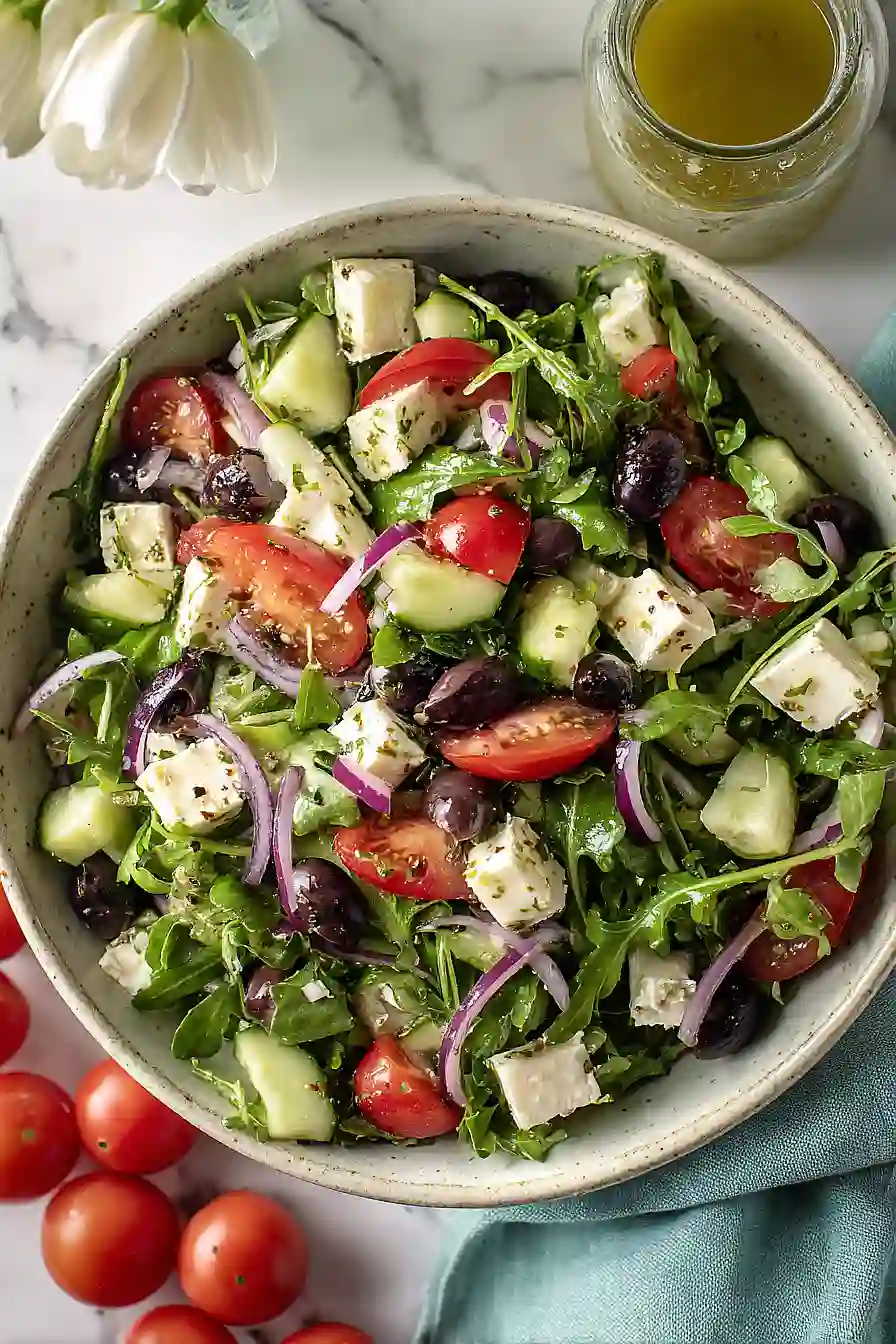 arugula greek salad