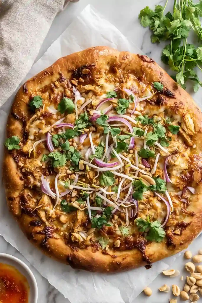 thai chicken pizza