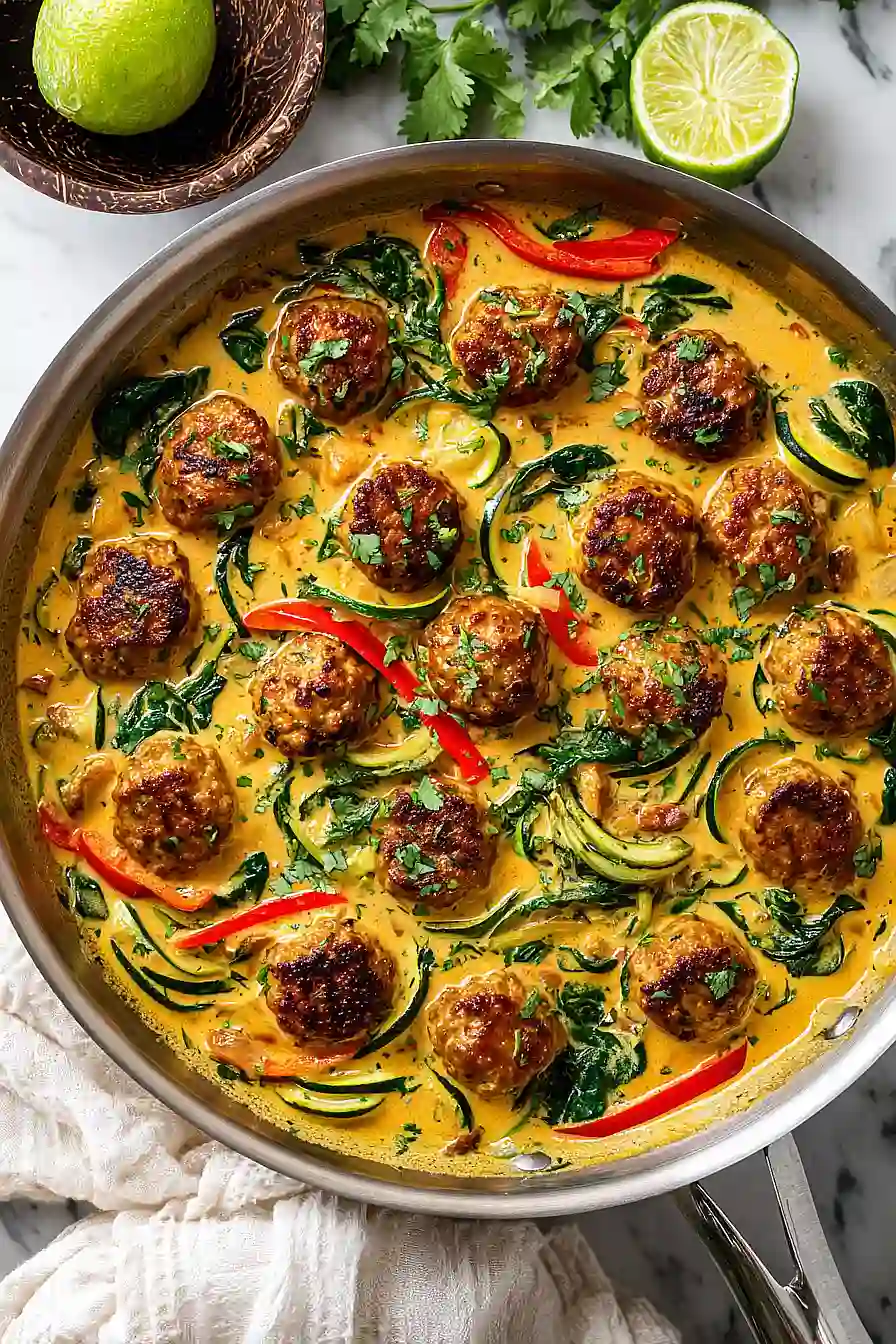 thai chicken meatballs