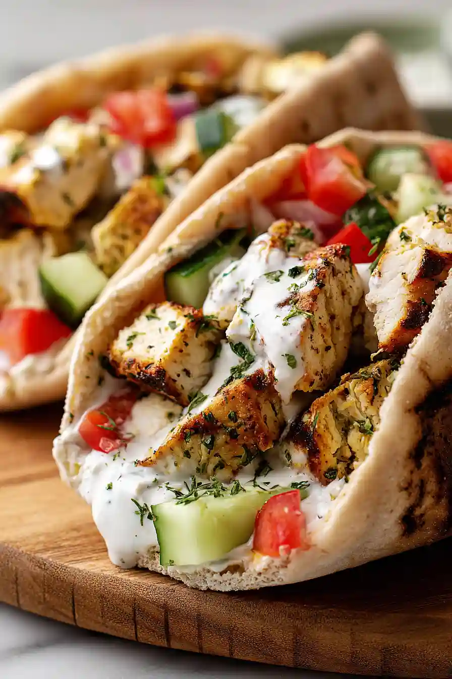 mediterranean chicken pitas