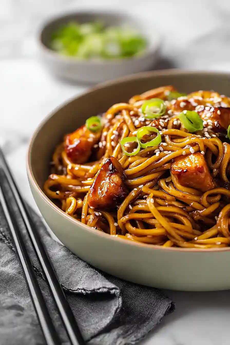 teriyaki chicken noodle bowls
