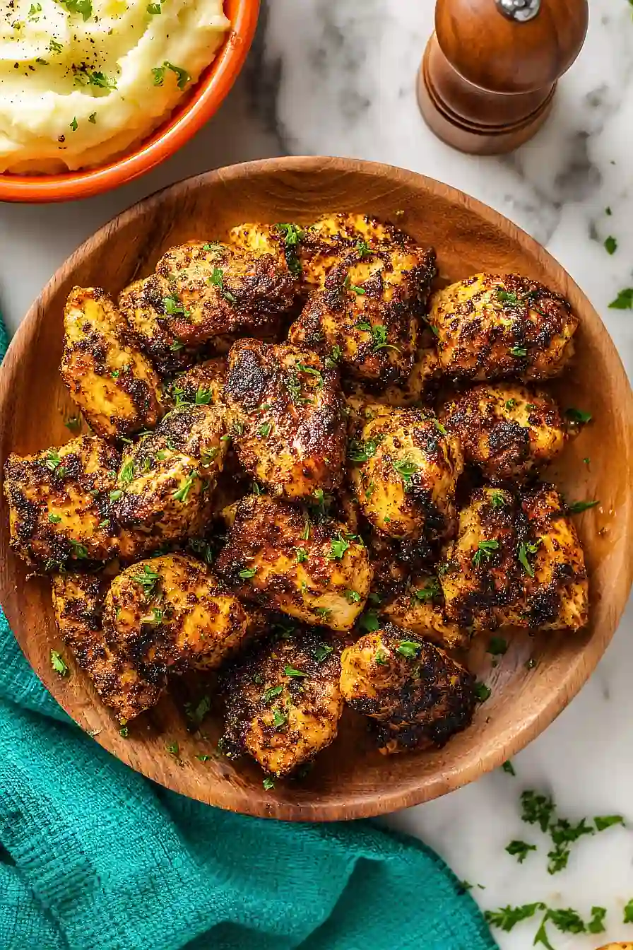 blackened chicken bites