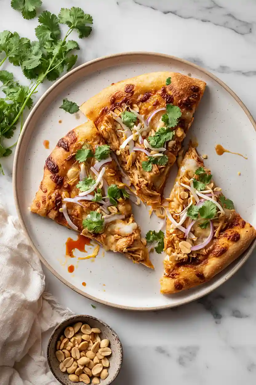 thai chicken pizza