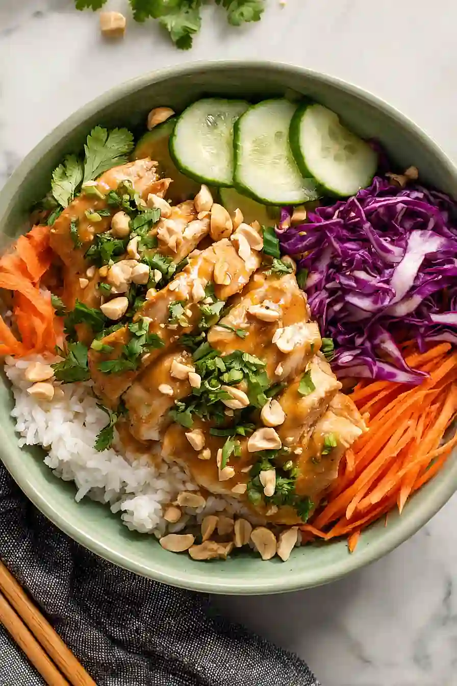thai chicken bowls