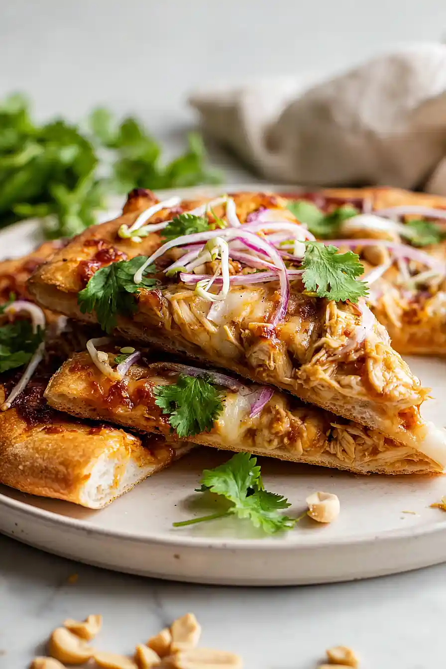 thai chicken pizza