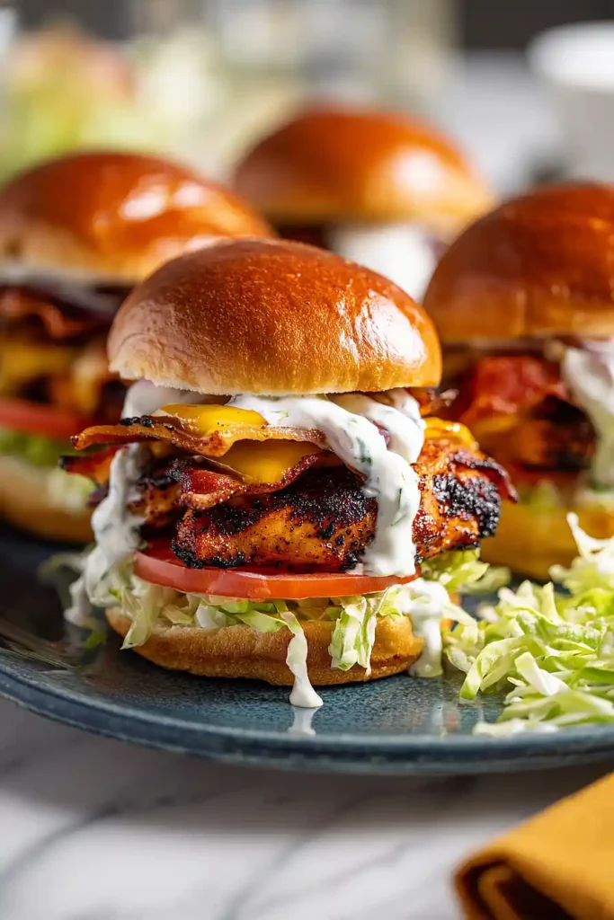 blackened chicken bacon ranch sandwich
